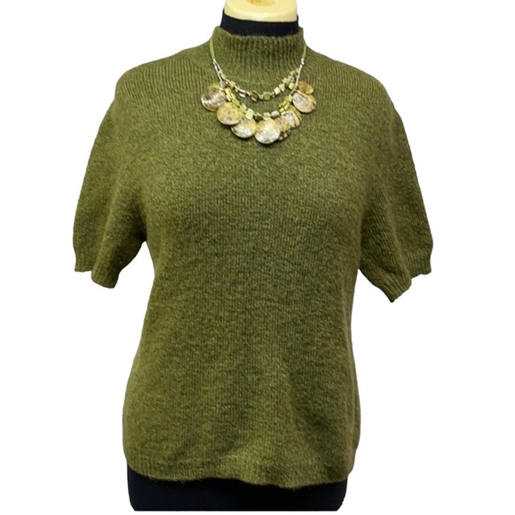 The Limited Mohair Blend Sweater Green - Picture 1 of 4